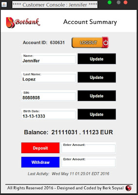  Bank Login System Project