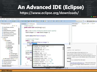 2016 Winter
https://www.eclipse.org/downloads/
 